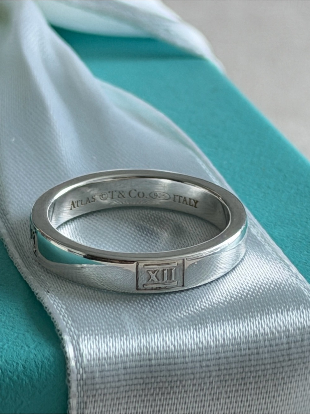 Tiffany & Co. Atlas Band Ring in Sterling Silver size 5 - Picture 7 of 15